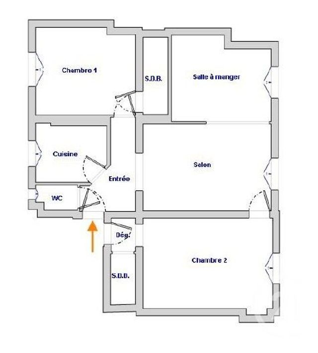 Appartement F4 à vendre - 4 pièces - 63.58 m2 - PARIS - 75015 - ILE-DE-FRANCE - Century 21 Montparnasse Pasteur