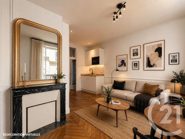 Appartement F1 à vendre - 1 pièce - 24.78 m2 - PARIS - 75015 - ILE-DE-FRANCE - Century 21 Montparnasse Pasteur