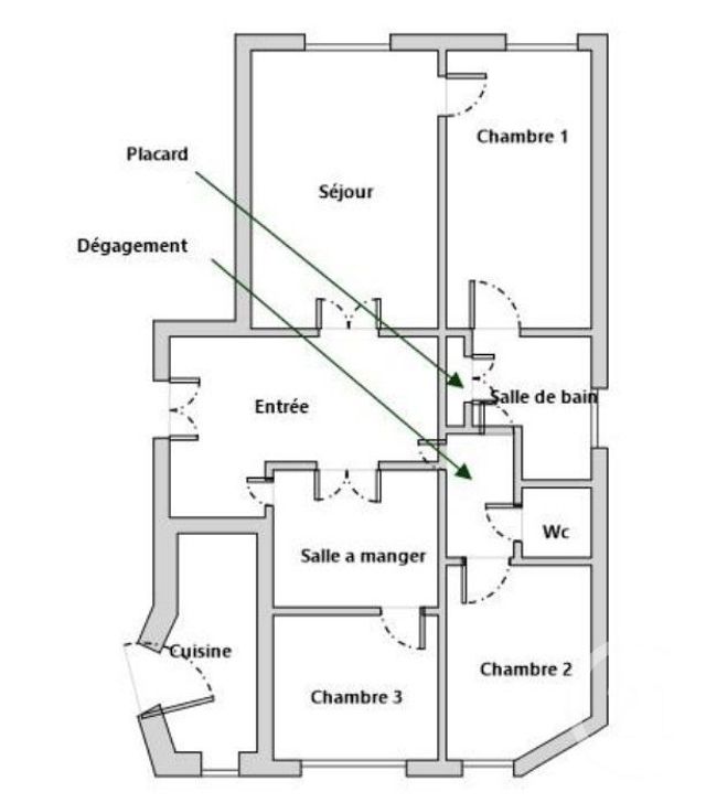 Appartement à vendre - 5 pièces - 93.71 m2 - PARIS - 75015 - ILE-DE-FRANCE - Century 21 Montparnasse Pasteur