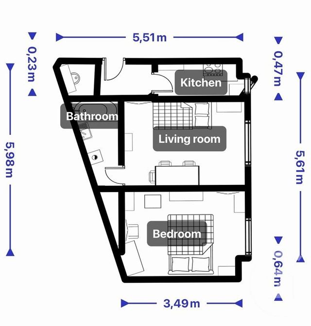 Appartement F2 à vendre - 2 pièces - 31.83 m2 - PARIS - 75015 - ILE-DE-FRANCE - Century 21 Montparnasse Pasteur