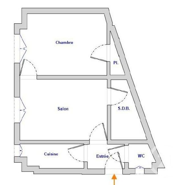 Appartement F2 à vendre - 2 pièces - 31.83 m2 - PARIS - 75015 - ILE-DE-FRANCE - Century 21 Montparnasse Pasteur