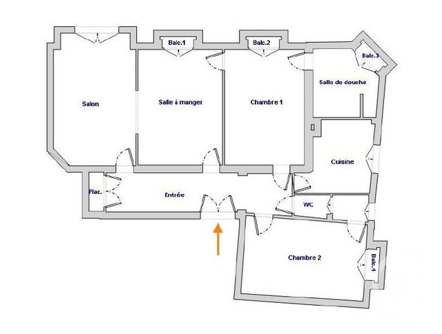 Appartement F4 à vendre - 4 pièces - 83.2 m2 - PARIS - 75015 - ILE-DE-FRANCE - Century 21 Montparnasse Pasteur